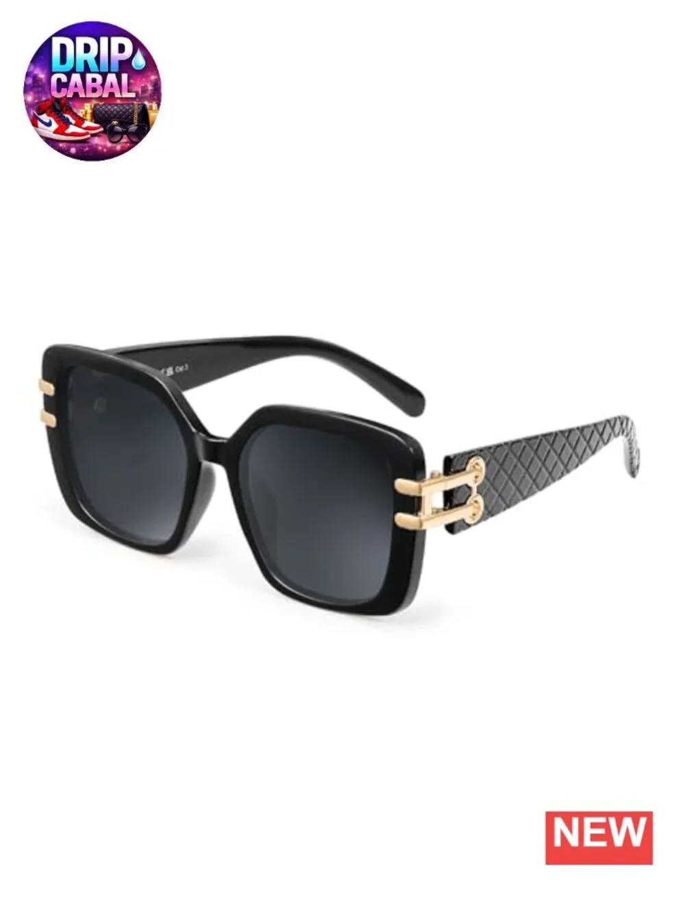 Oversized Square Polarized Sunglasses Women Retro Large UV400